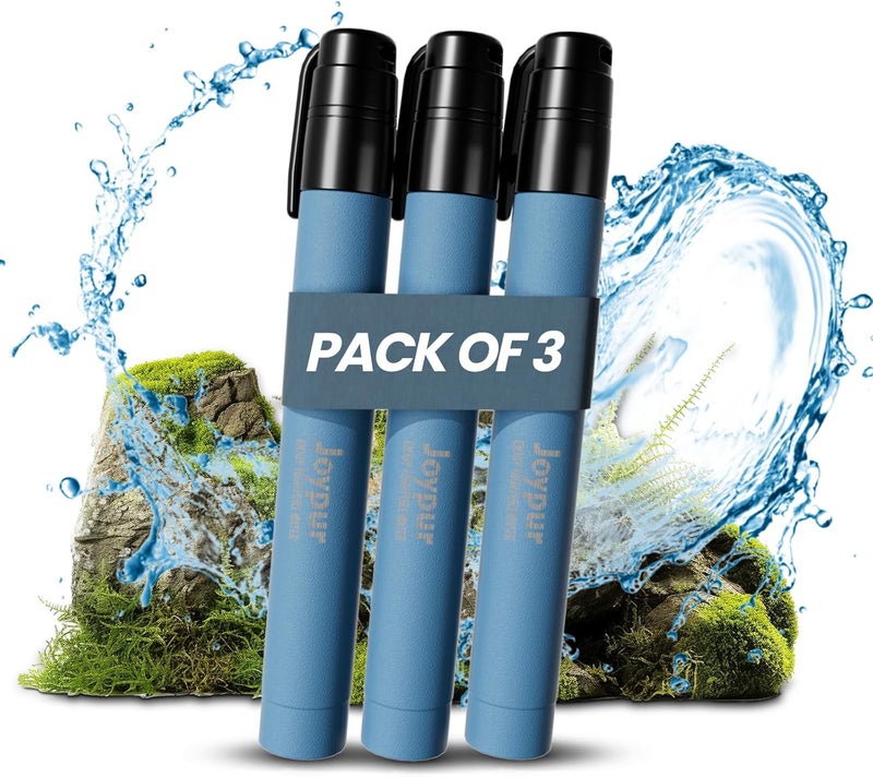 joypur Portable Water Filter Straw Survival, Essential Camping & Hiking Gear, Water Purification Straw for Travel, Biking and Emergency Preparedness - Image 1
